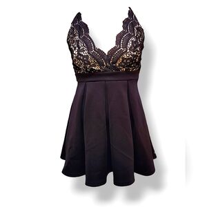 Black cocktail dress